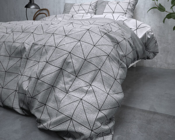 Flanel Gino Grijs 240 x 200/220 - Afbeelding 4