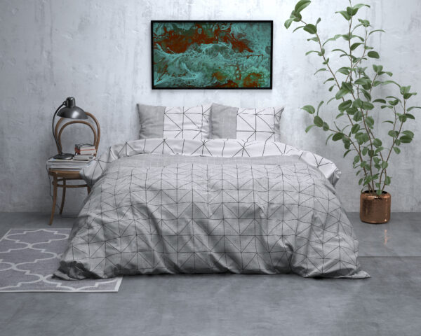 Flanel Gino Grijs 240 x 200/220 - Afbeelding 5