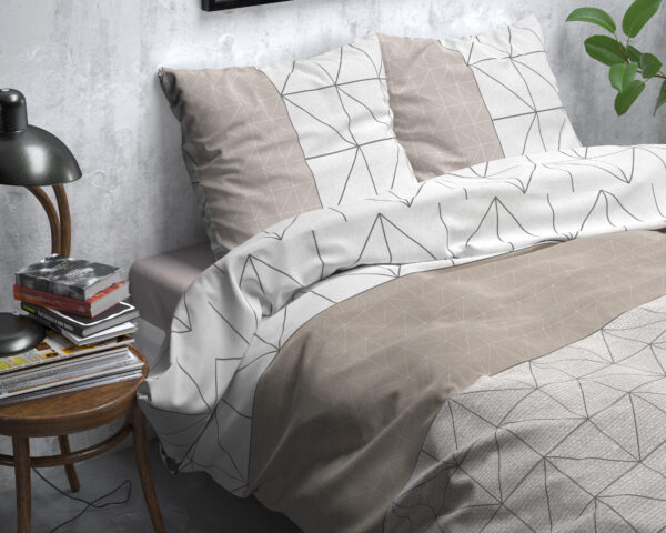 Flanel Gino Taupe 140 x 200/220 - Afbeelding 3