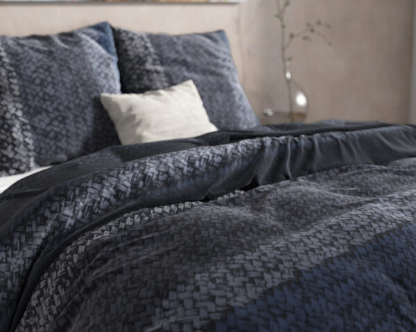 Flanel Gradient Knits Blauw 200 x 220 - Afbeelding 4