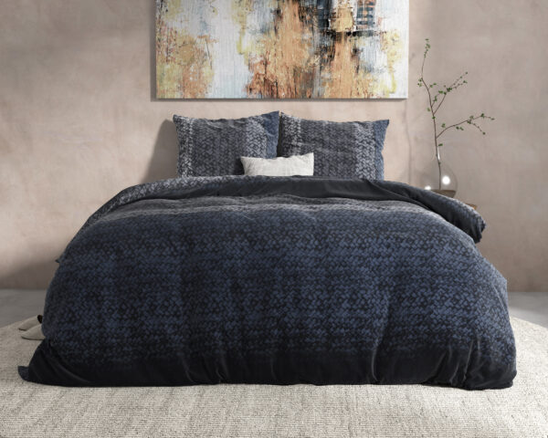 Flanel Gradient Knits Blauw 200 x 220 - Afbeelding 5