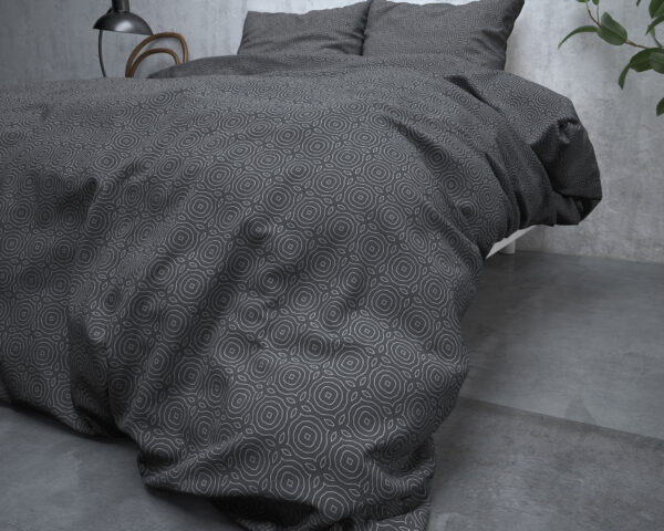 Flanel Jason Antraciet 200 x 200/220 - Afbeelding 4