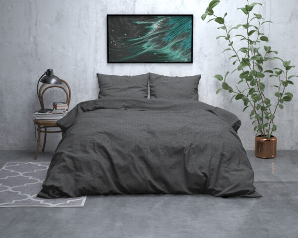 Flanel Jason Antraciet 200 x 200/220 - Afbeelding 5