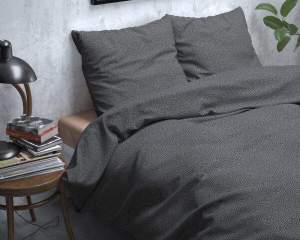 Flanel Jason Antraciet 240 x 200/220 - Afbeelding 3