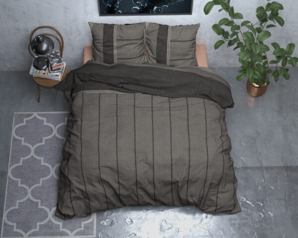Flanel Kees Taupe 240 x 200/220 - Afbeelding 2