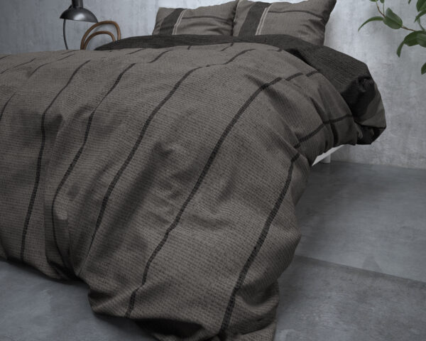 Flanel Kees Taupe 240 x 200/220 - Afbeelding 4