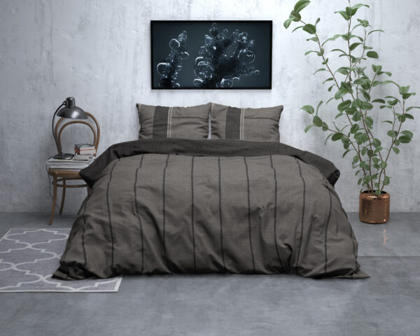 Flanel Kees Taupe 240 x 200/220 - Afbeelding 5