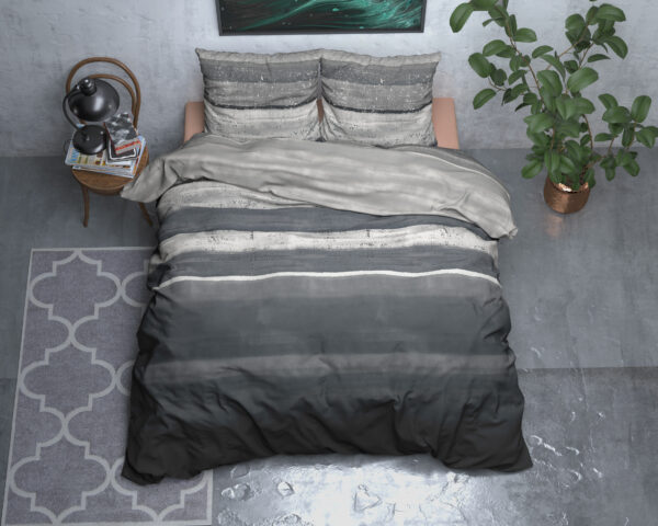 Flanel Marcus Grijs 240 x 200/220 - Afbeelding 2