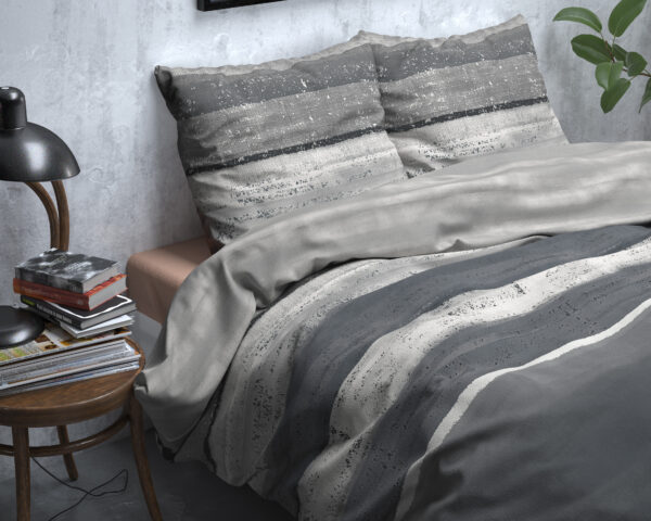 Flanel Marcus Grijs 240 x 200/220 - Afbeelding 3