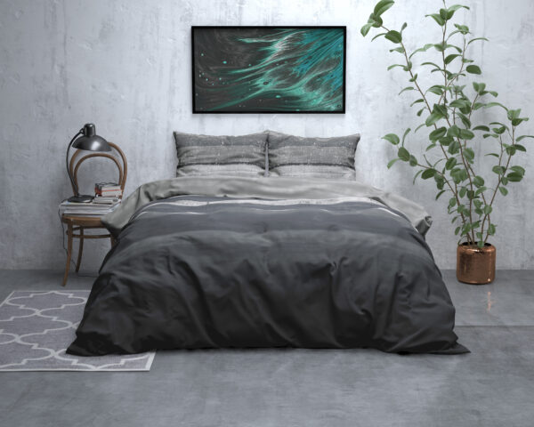 Flanel Marcus Grijs 240 x 200/220 - Afbeelding 5
