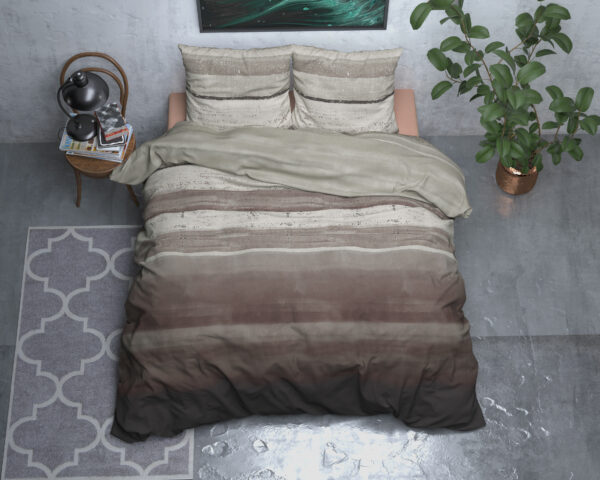 Flanel Marcus Taupe 200 x 200/220 - Afbeelding 2