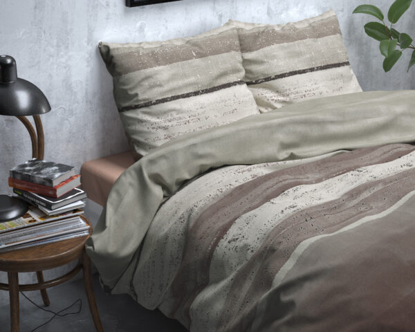 Flanel Marcus Taupe 200 x 200/220 - Afbeelding 3