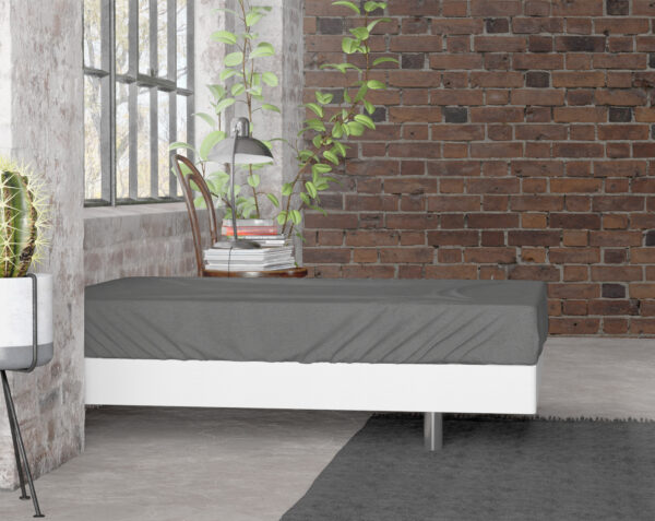 Flanel Premium Hoeslaken Antraciet 90 x 200/210 - Afbeelding 2