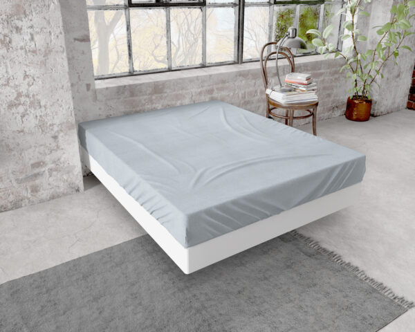 Flanel Premium Hoeslaken Grijs 160 x 200/210 - Afbeelding 2