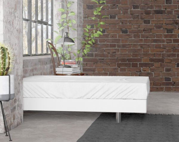 Flanel Premium Hoeslaken Wit 180 x 200/210 - Afbeelding 2