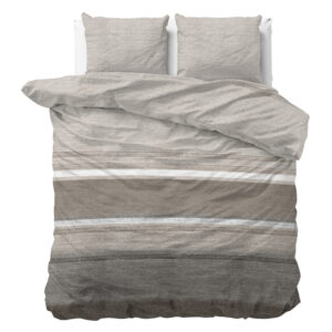 Flanel Stone Stripe Taupe 240 x 200/220