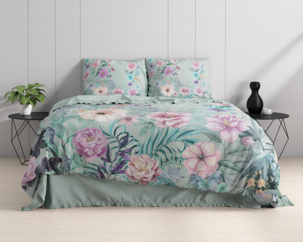 Flore Blauw 240 x 200/220 - Afbeelding 2