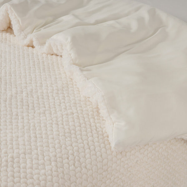 Fur Teddy Beige 140 x 200/220 - Afbeelding 2
