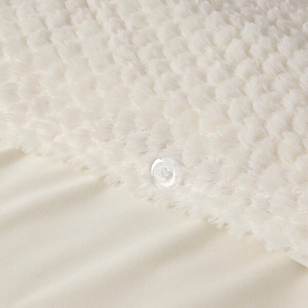 Fur Teddy Beige 200 x 200/220 - Afbeelding 3