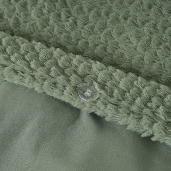Fur Teddy Groen 200 x 200/220 - Afbeelding 4
