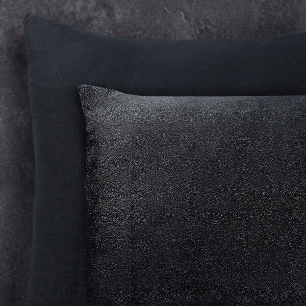 Glamour Flanel Deco Foil Zwart 240 x 200/220 - Afbeelding 4