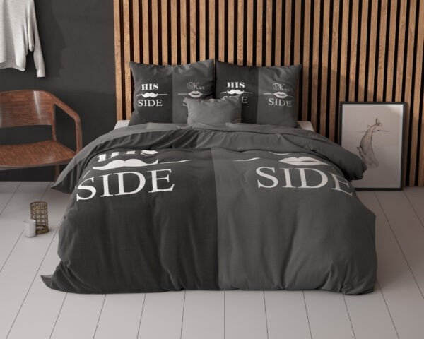 His and Her side 3 Zwart 200x220 - Afbeelding 2