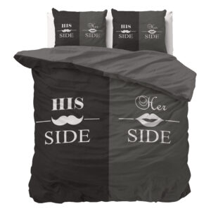 His and Her side 3 Zwart 200x220