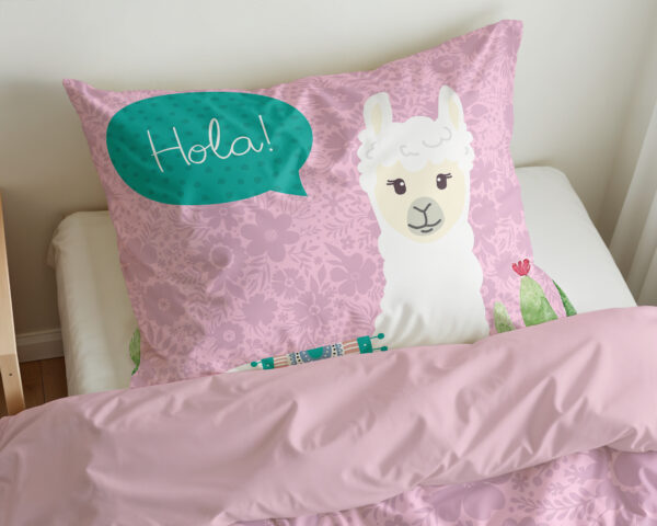 Hola lama Roze 140 x 200/220 - Afbeelding 5
