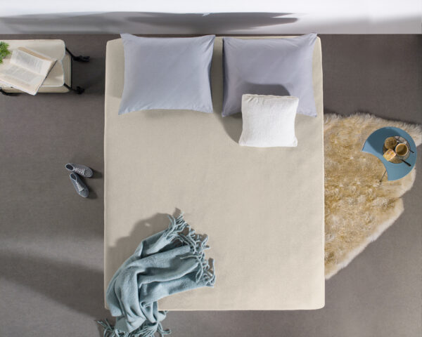Jersey Topper Hoeslaken Creme 70/80/90 x 200/220 - Afbeelding 3