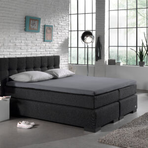 Jersey Topper Hoeslaken Grijs 180 x 200/220