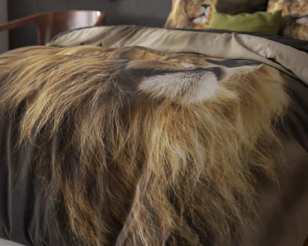 Lion Mind Taupe 135 x 200/220 - Afbeelding 3