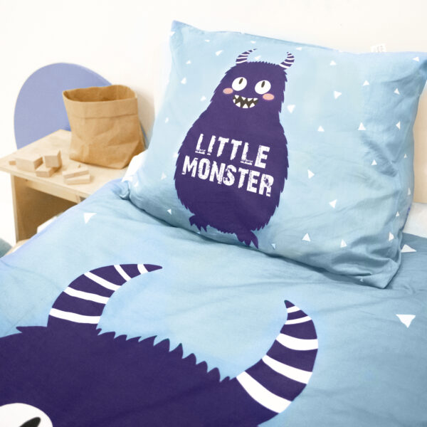 Little Monster Blauw 140 x 220 - Afbeelding 4