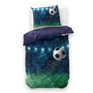 Live football Blauw 140 x 200/220
