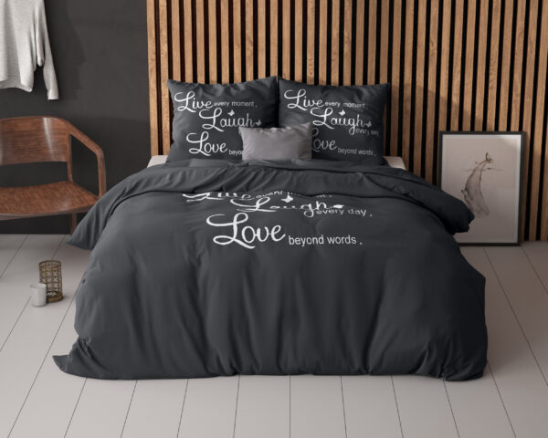 laugh and love Antraciet 200 x 220