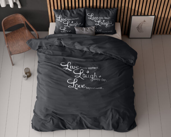 Live, laugh and love Antraciet 200 x 220 - Afbeelding 5