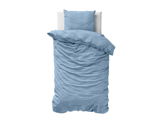 Mousseline Perkal Sky Blauw 140 x 200/200 - Afbeelding 3
