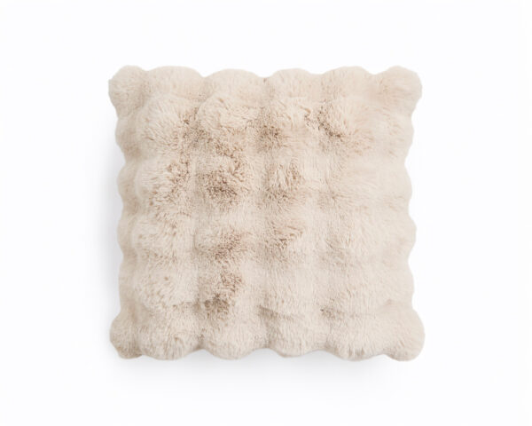 Pom Rabbit Fur sierkussen Zand 50 x 50 - Afbeelding 3