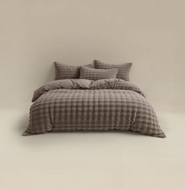 Pompom Taupe 200 x 220 - Afbeelding 5