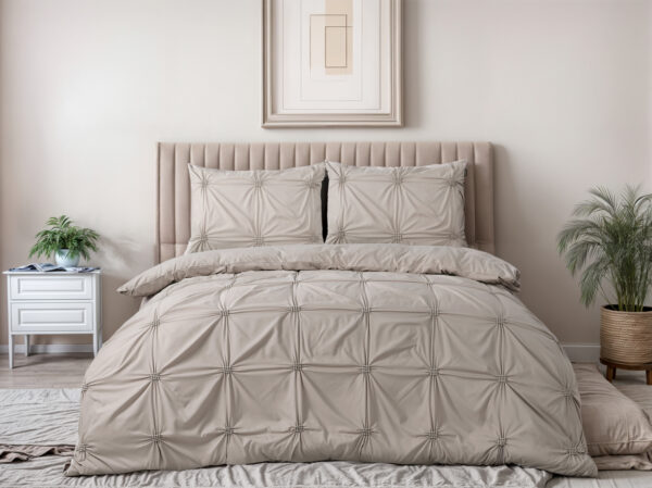 Punch pintuck Taupe 140 x 200/220 - Afbeelding 2