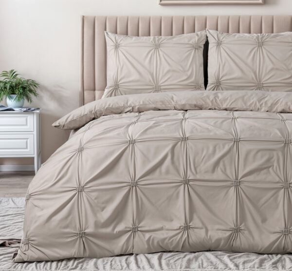 Punch pintuck Taupe 240 x 200/220 - Afbeelding 3