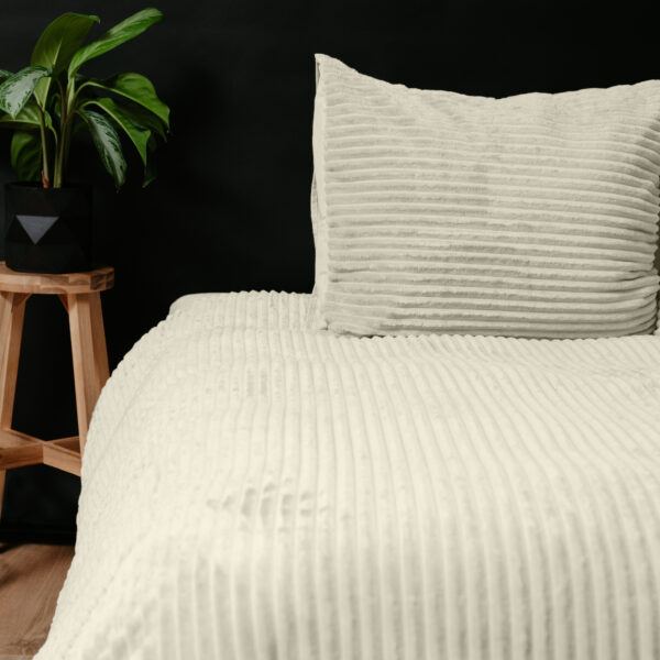 Rib Teddy Beige 140 x 200/220 - Afbeelding 5