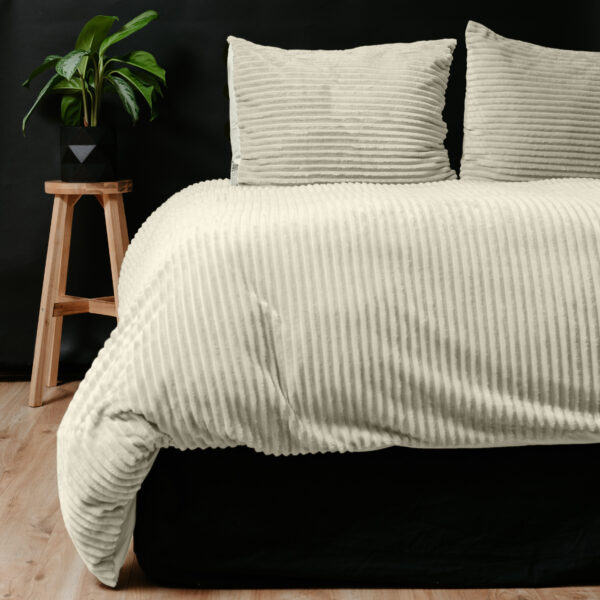 Rib Teddy Beige 240 x 200/220 - Afbeelding 2