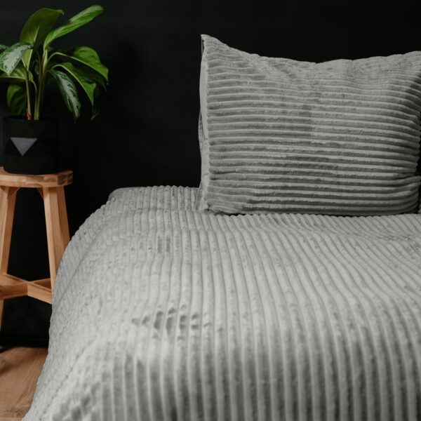 Rib Teddy Grijs 200 x 200/220 - Afbeelding 5