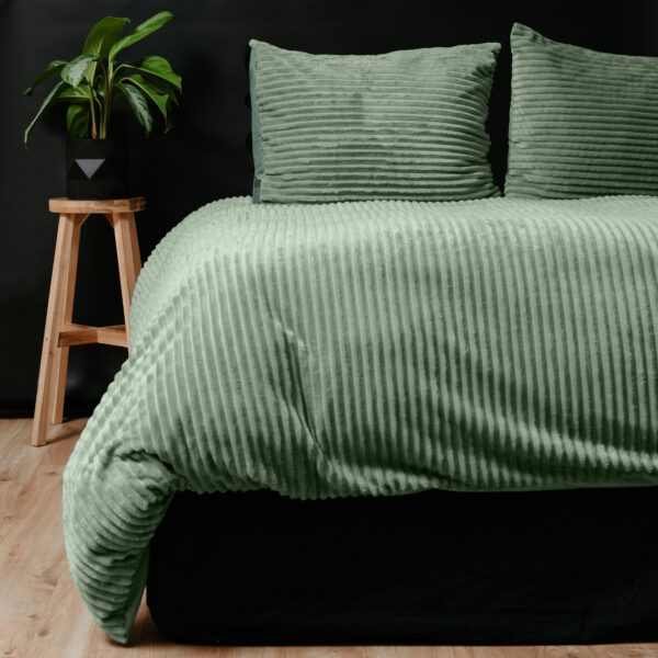 Rib Teddy Groen 140 x 200/220 - Afbeelding 2