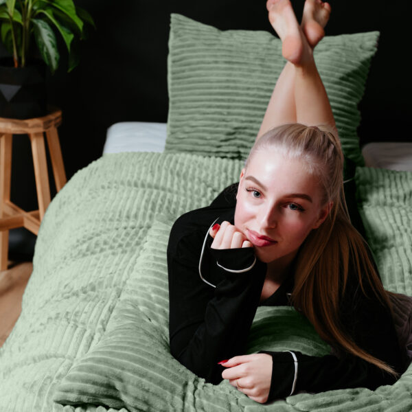 Rib Teddy Groen 140 x 200/220 - Afbeelding 3