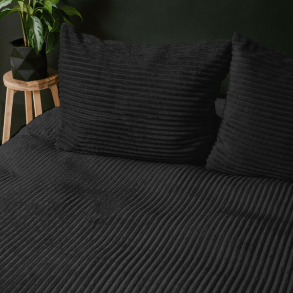 Rib Teddy Zwart 240x200/220 - Afbeelding 3