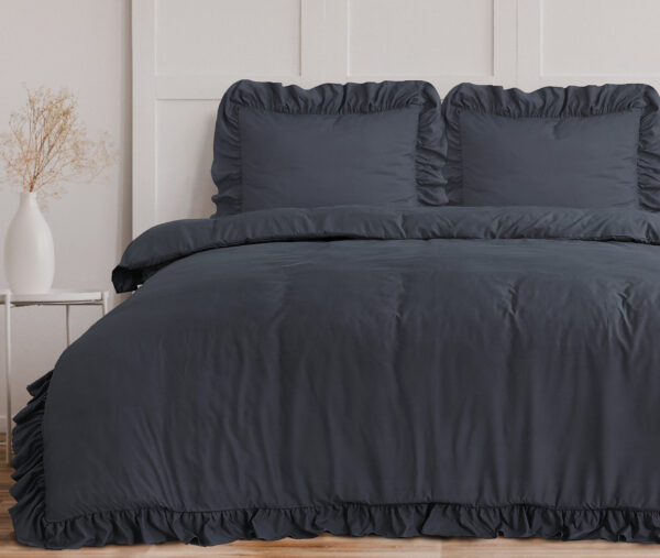 Ruffles Antraciet 140 x 200/220 - Afbeelding 3