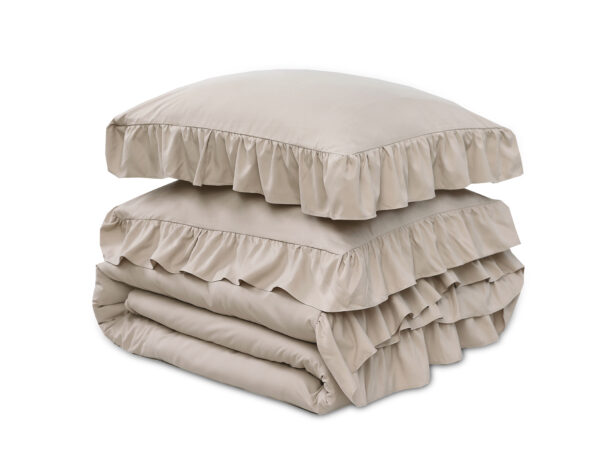 Ruffles Taupe 200 x 200/220 - Afbeelding 5