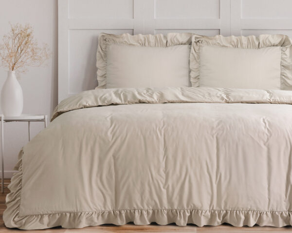 Ruffles Taupe 240 x 200/220 - Afbeelding 3