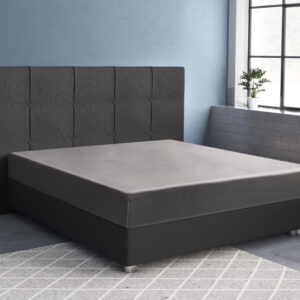 Satijnen Hoeslaken Grijs 90 x 220